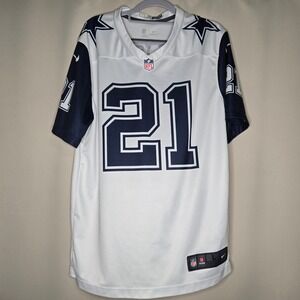 Nike Dallas Cowboys Ezekiel Elliott #21 Color Rush Jersey NFL Large‎